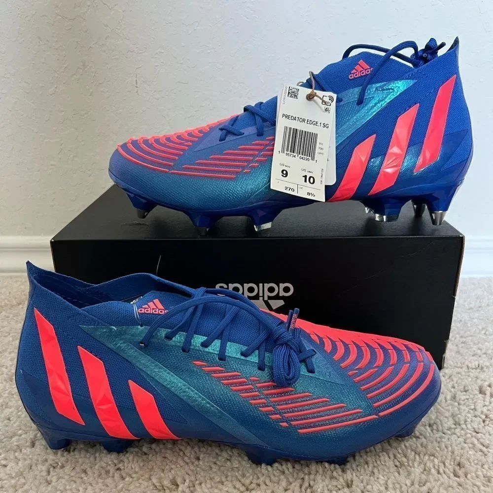 Adidas Predator Edge .1 SG Soft Ground Soccer Cleats Blue